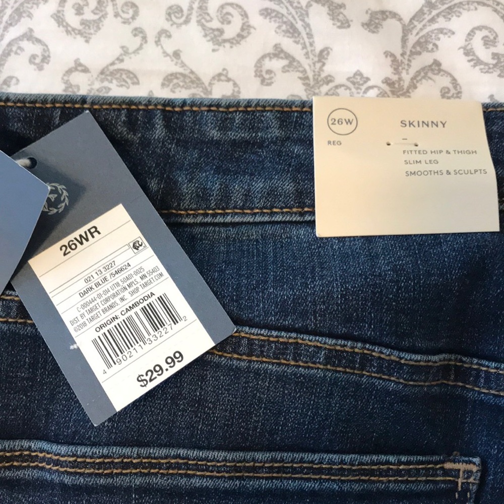 NWT Dyed ”Patchwork” Skinny Jeans - Picture 6 of 7